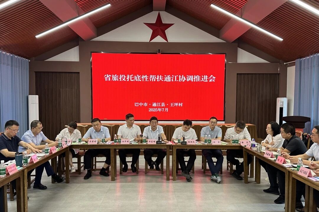 省尊龙凯时人生就是搏集团组织召开年中托底性帮扶通江事情协调推进会